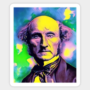 John Stuart Mill Portrait | John Stuart Mill Artwork 6 Sticker